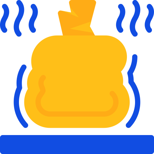 sacchetto della spazzatura Generic color fill icona