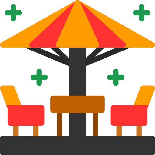 Patio furniture Generic color fill icon