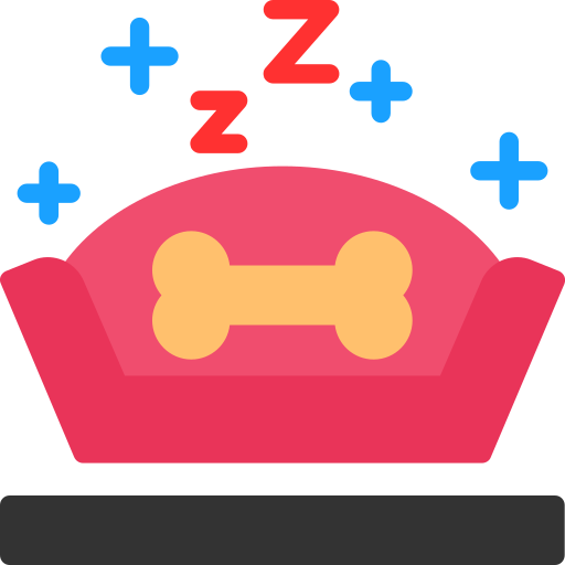 Łóżko dla zwierząt Generic color fill ikona
