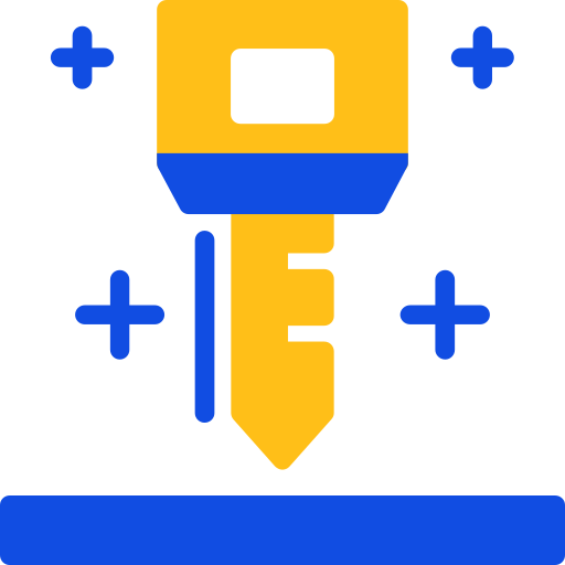 Key Generic color fill icon