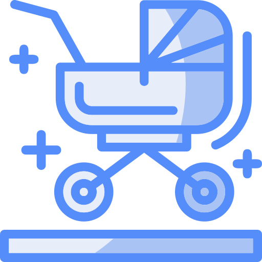 Stroller Generic color lineal-color icon