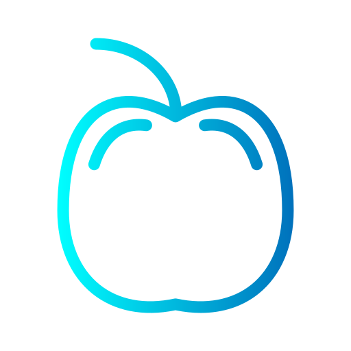 appel Generic gradient outline icoon