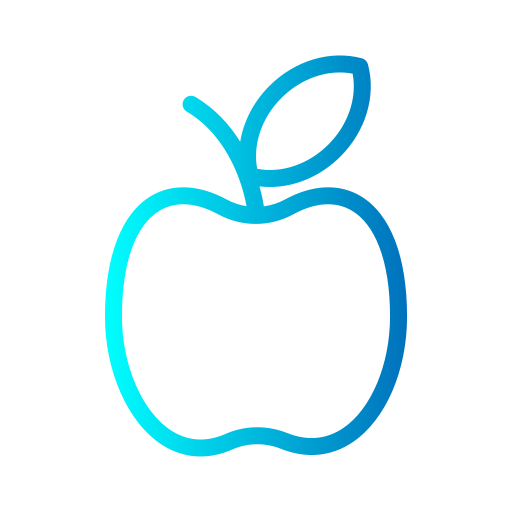jabłko Generic gradient outline ikona