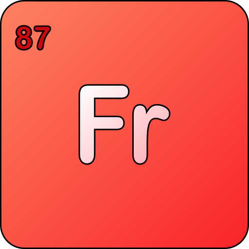 francium Generic gradient lineal-color icoon