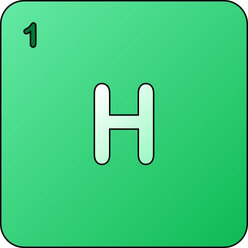 hidrógeno Generic gradient lineal-color icono