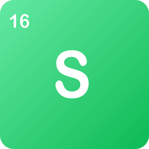 硫黄 Generic gradient fill icon
