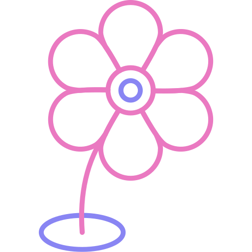 bloem Generic color outline icoon