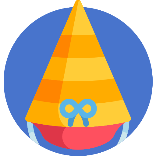 sombrero de fiesta Detailed Flat Circular Flat icono