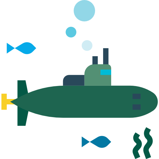 submarino Pause08 Flat icono