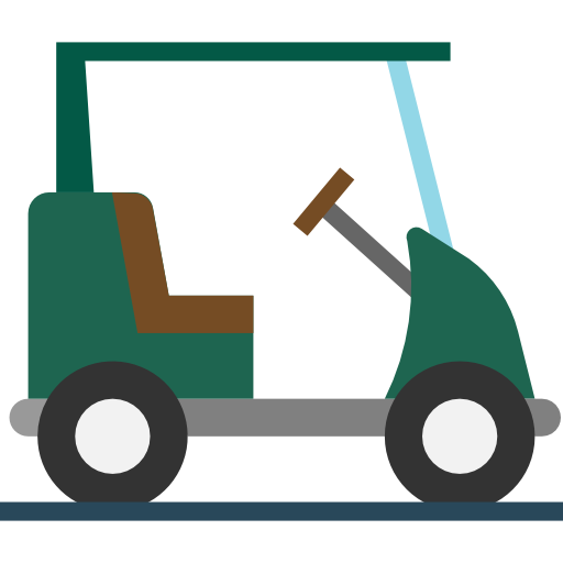 Golf cart Pause08 Flat icon