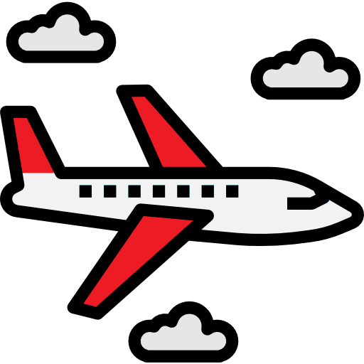 Airplane Pause08 Lineal Color icon