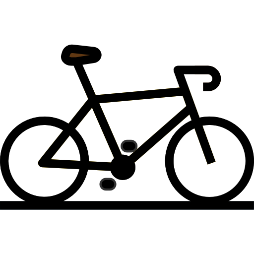 bicicleta Pause08 Lineal Color Ícone