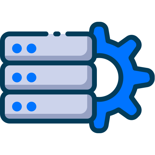 database Generic color lineal-color icoon