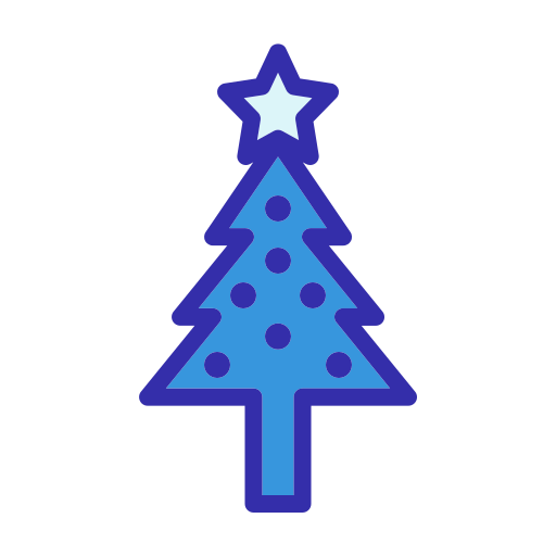 Christmas tree Generic color lineal-color icon