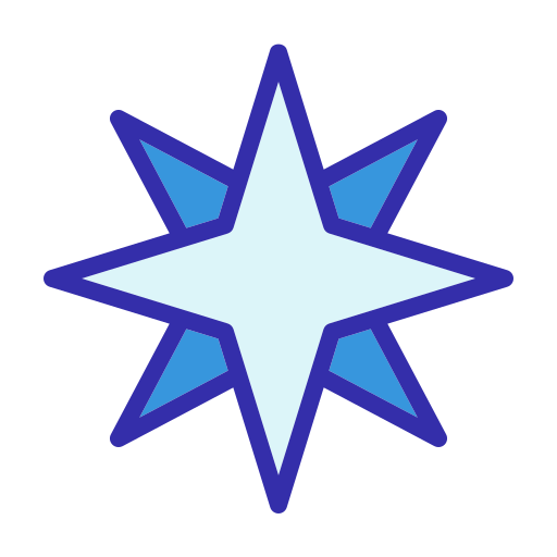 Рождественская звезда Generic color lineal-color иконка