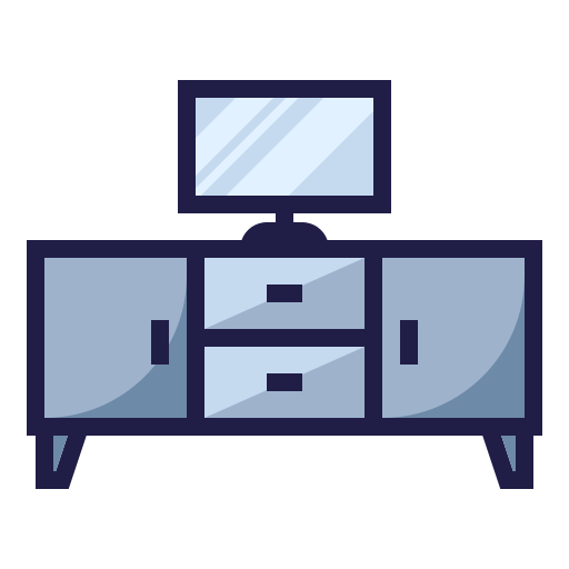 mesa de tv ancha Generic color lineal-color icono