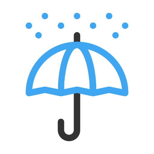 Дождь Generic outline иконка