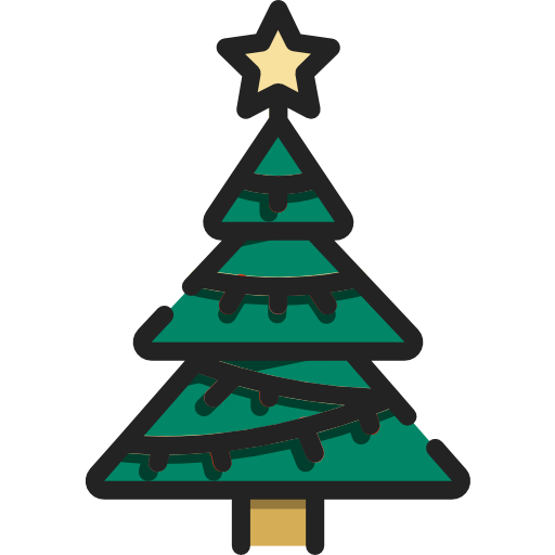 weihnachtsbaum Wanicon Lineal Color icon