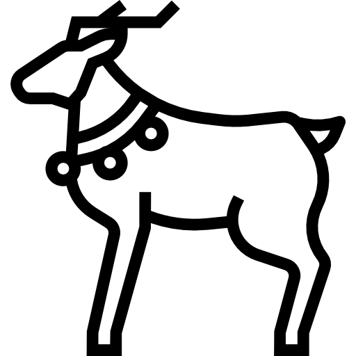 ciervo Pause08 Lineal icono