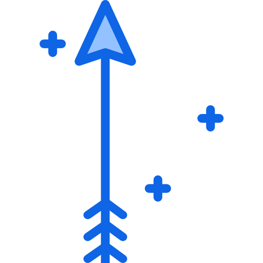 flecha hacia arriba Darius Dan Blue icono