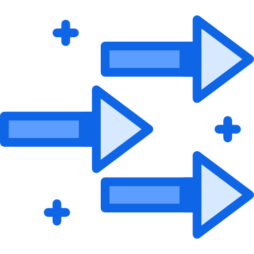 flechas diagonales Darius Dan Blue icono