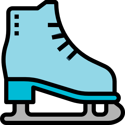Ice skate Pause08 Lineal Color icon