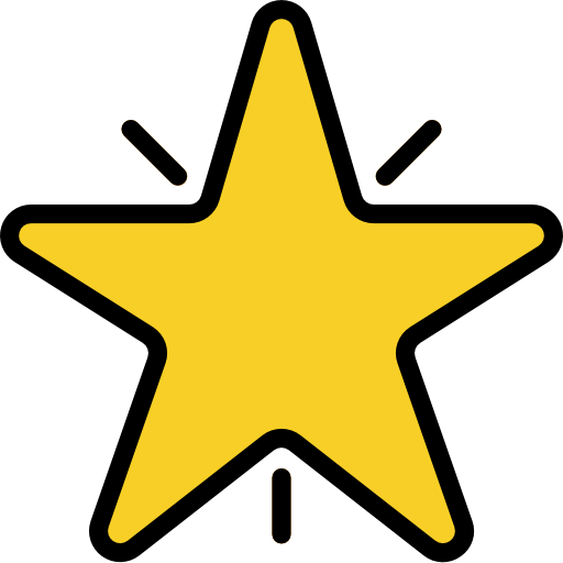 estrella Pause08 Lineal Color icono