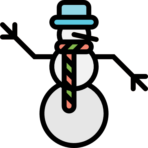 Snowman Pause08 Lineal Color icon