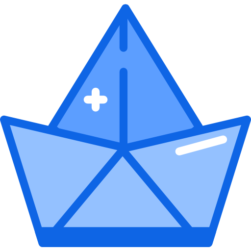 barco de papel Darius Dan Blue icono