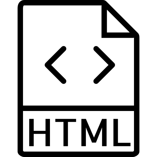 html Basic Miscellany Lineal Ícone