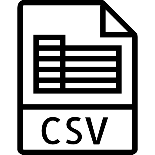 csv Basic Miscellany Lineal icona