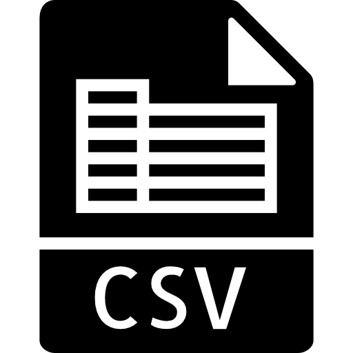 csv Basic Miscellany Fill icon