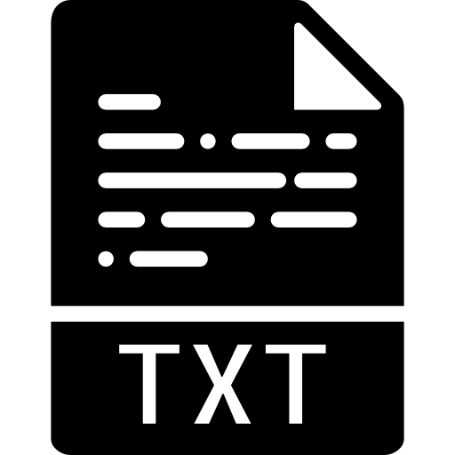 txt Basic Miscellany Fill Ícone