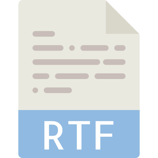 rtf Basic Miscellany Flat icon