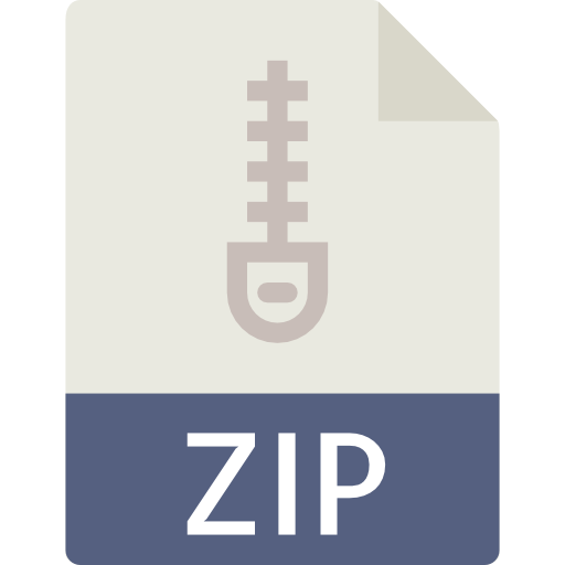 Zip Basic Miscellany Flat icon