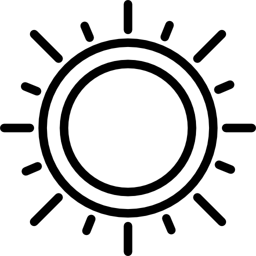 słoneczny Basic Miscellany Lineal ikona