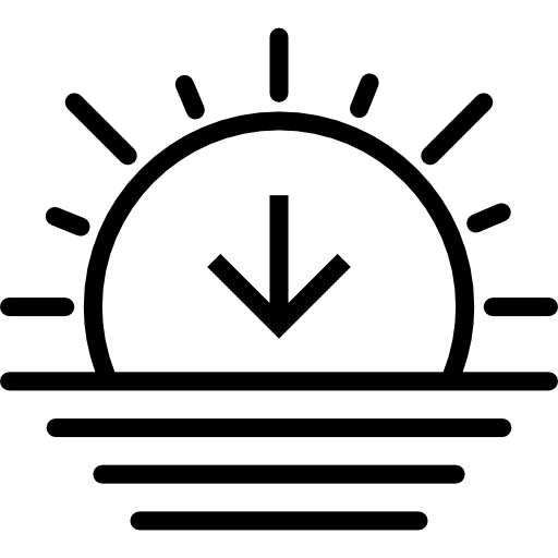 tramonto Basic Miscellany Lineal icona