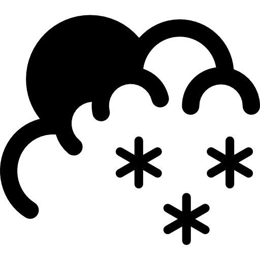 Morning snow Basic Miscellany Fill icon