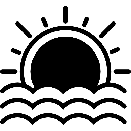 puesta de sol Basic Miscellany Fill icono