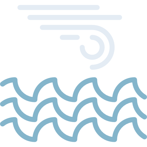 Waves Basic Miscellany Flat icon