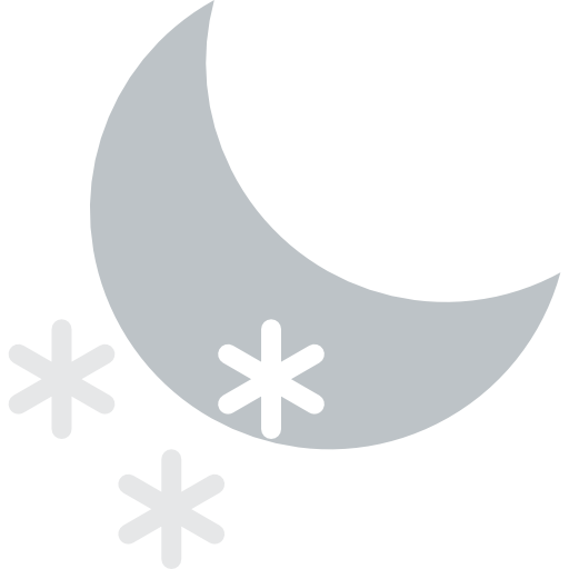 Night snow Basic Miscellany Flat icon