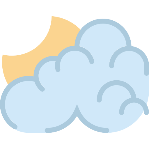 Cloudy night Basic Miscellany Flat icon