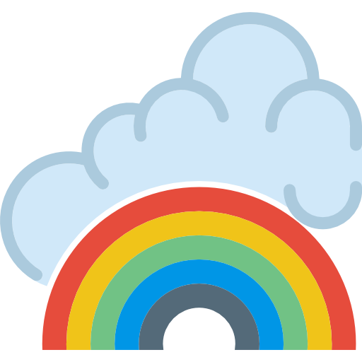 arco iris Basic Miscellany Flat icono