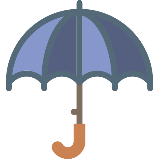 guarda-chuva Basic Miscellany Flat Ícone