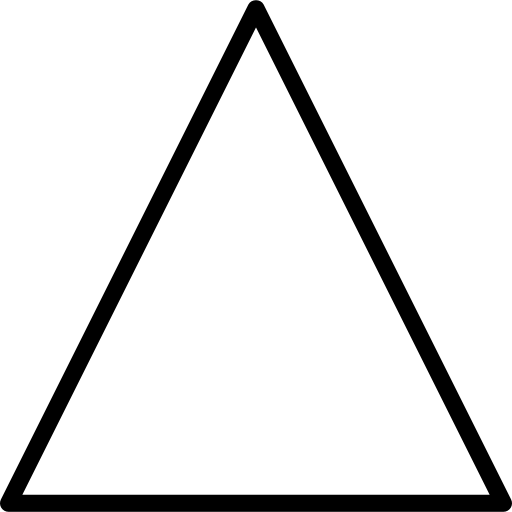 triángulo Basic Miscellany Lineal icono