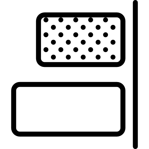 alignement droit Basic Miscellany Lineal Icône
