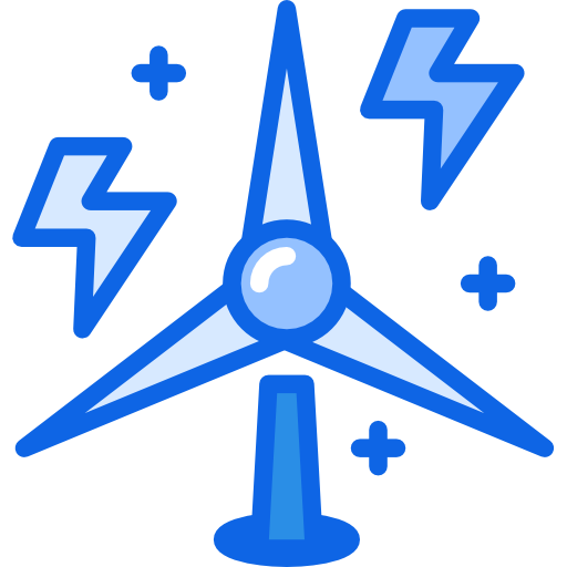 energía eólica Darius Dan Blue icono