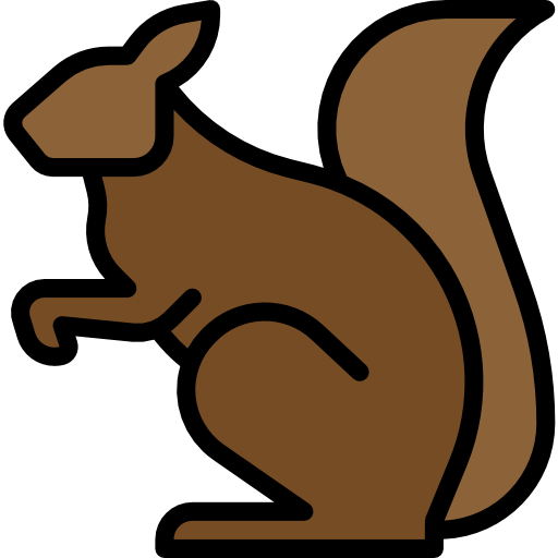 Squirrel Pause08 Lineal Color icon