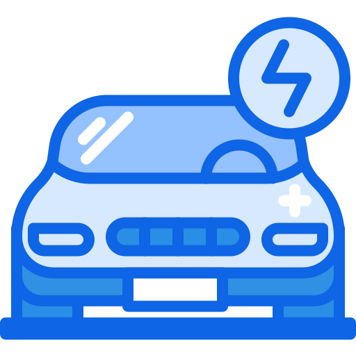 elektrische auto Darius Dan Blue icoon