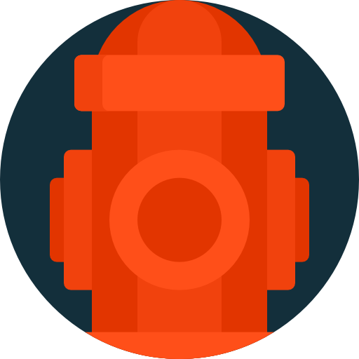 Hydrant Detailed Flat Circular Flat icon